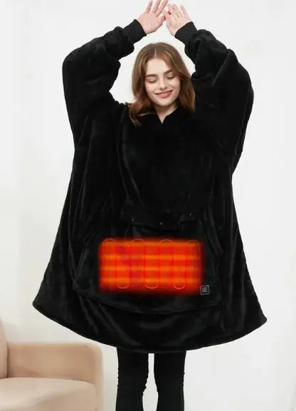 VELVRA™ LuxeTherm Cloak  Heated Wearable Blanket Robe