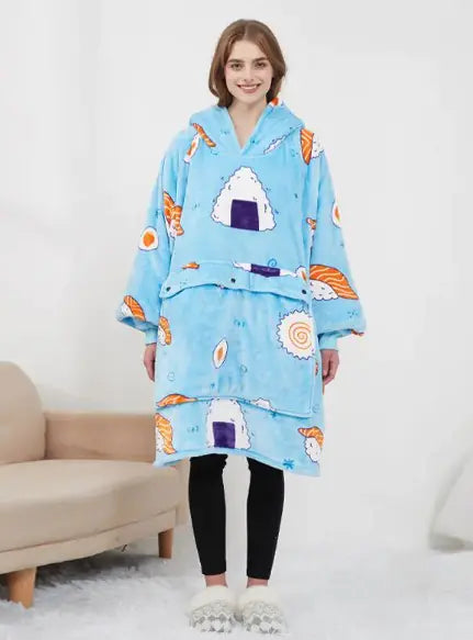 VELVRA™ LuxeTherm Cloak  Heated Wearable Blanket Robe